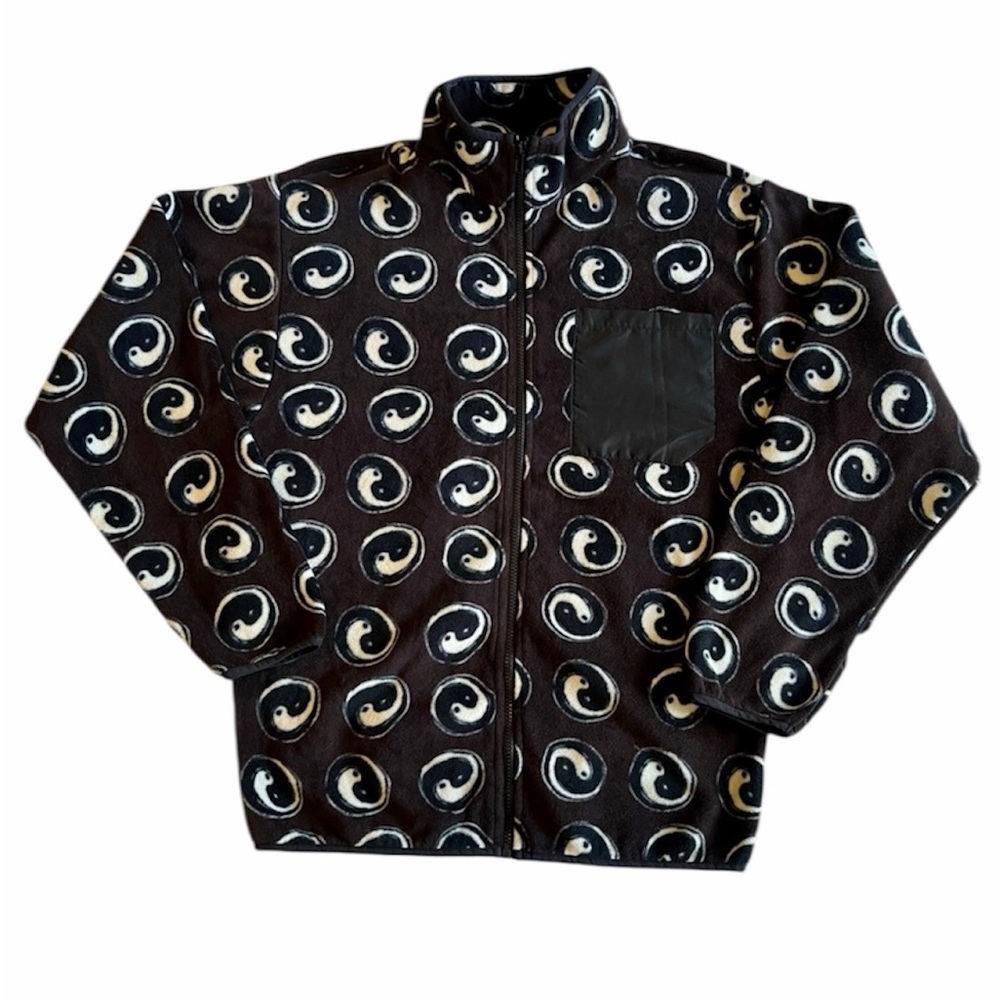 EARTHBOUND‎ Chinese Yin Yang Full Zip Fleece Jacket Size Small #SUGY